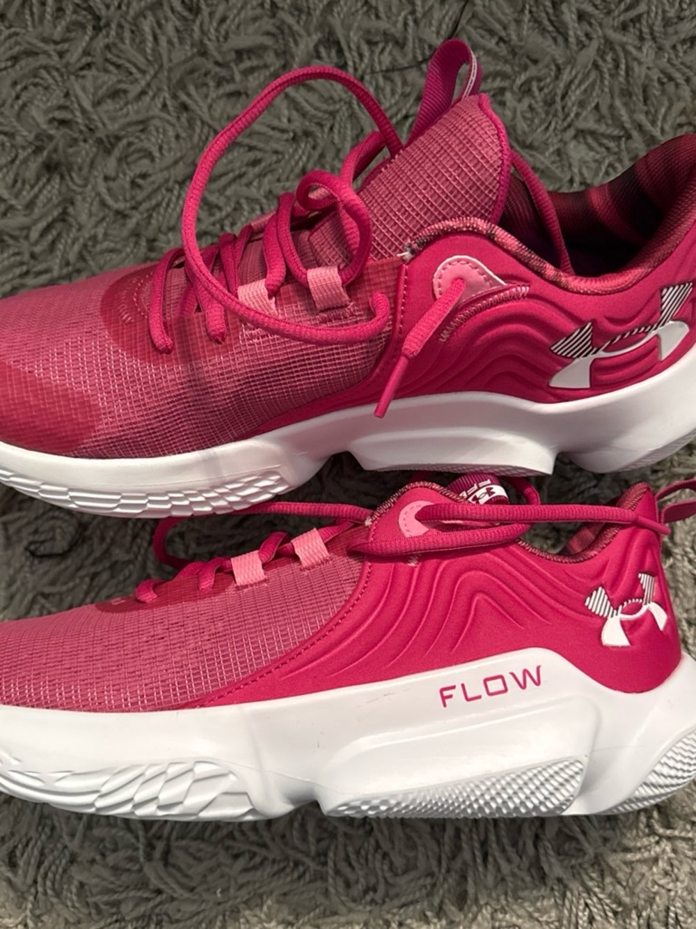 Under Armour Women's Athletic Sneakers - Hot Pink & White